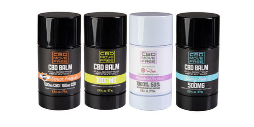 CBD Move Free's Current Line of Topical Balms