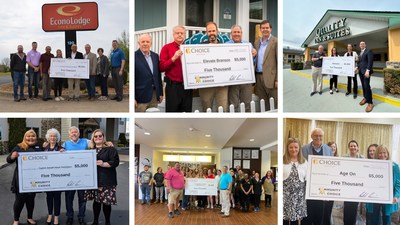 Your Community, Your Choice. grant recipients held check presentations to honor the charities of their choice.