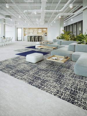 A multi-purpose space with different seating options and flooring installations allows people to choose an environment that works best for their work styles and the task at hand.