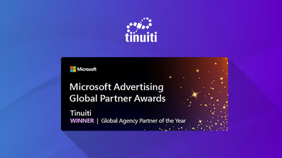 Tinuiti Named Microsoft Global Agency of The Year; The First Independent Agency To Receive Award Tinuiti Recognized for Excellence in Innovation, Efficiency, and Growth