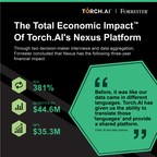 FORRESTER REPORTS TORCH.AI IS A "PARADIGM SHIFT" RESULTING IN $37.1M IN SAVINGS
