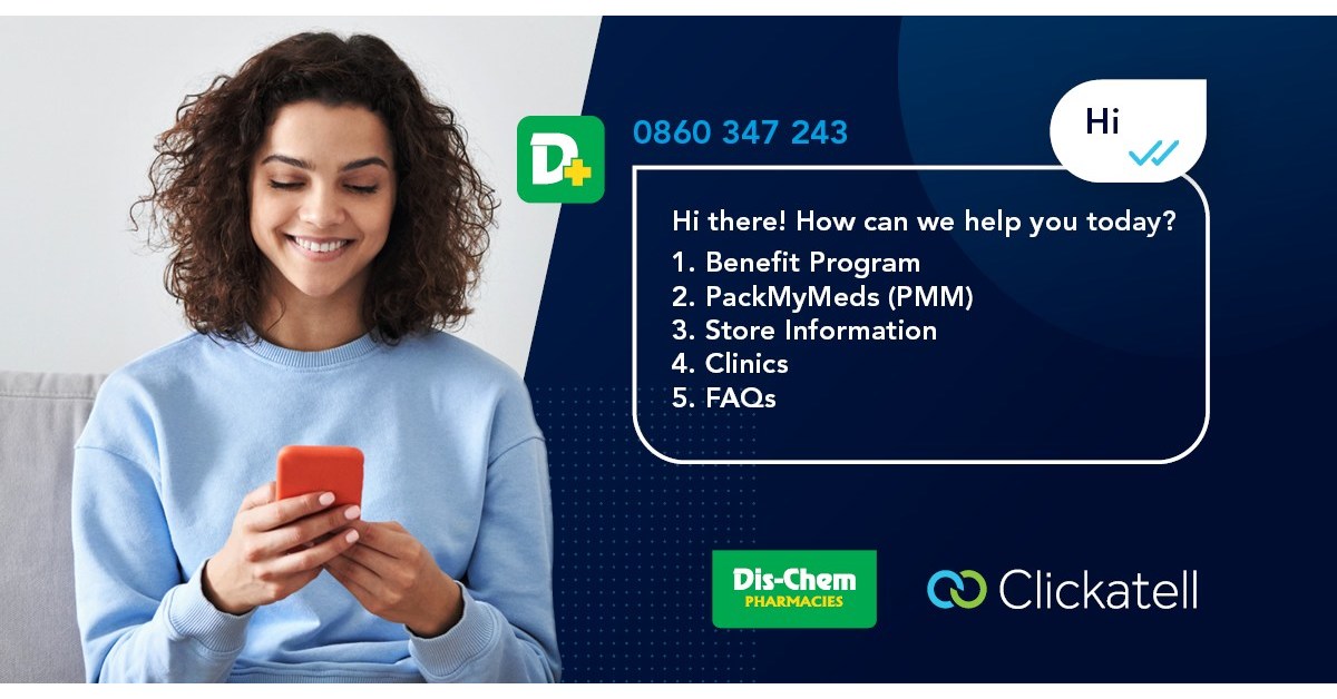 DisChem Chooses Clickatell's Chat Commerce Platform to Serve Millions