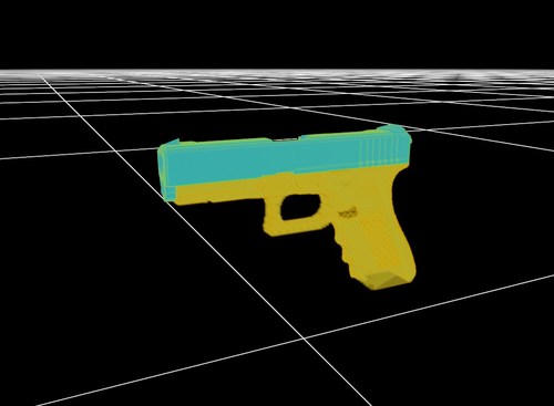 A fully simulated, 3D-printed, editable firearm created in Cignal Designer