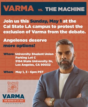 RISING LOS ANGELES MAYORAL CANDIDATE RAMIT VARMA SPEAKS OUT AGAINST DEBATE EXCLUSION