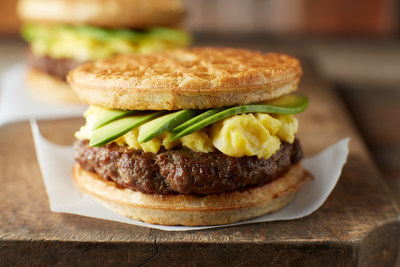 Country Style Waffle Sandwich from Beef. It's What's For Dinner.
