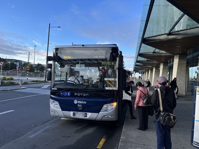 Foton Electric City Bus Starts Operation in New Zealand (PRNewsfoto/FOTON INTERNATIONAL CO., LTD, BEIJING)