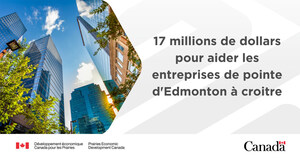 Des entreprises novatrices à forte croissance d'Edmonton reçoivent une aide fédérale pour prendre de l'expansion et créer des emplois