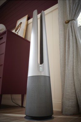 The PuriCare AeroTower helps reduce indoor pollutants and irritants—like pollen, dust, pet dander, smoke and more – so users can breathe easy with purer, cleaner air.
