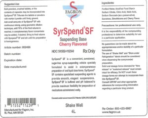 Fagron Inc. Issues Voluntary Nationwide Recall of SyrSpend SF Cherry due to microbial contamination