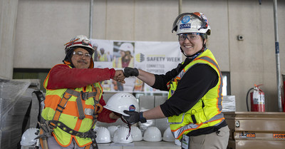 For Safety Week 2022, Clark has partnered with helmet manufacturers KASK, JSP, and Milwaukee to distribute over 1,500 safety helmets to craft workers on its projects nationwide.
