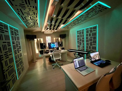 JayVibe Studios Miami - one of the control rooms and its studio.