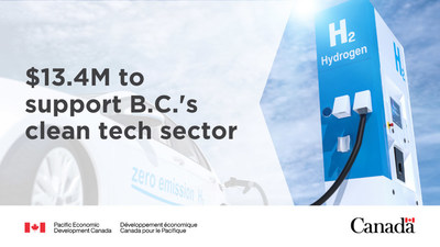 Government of Canada invests in British Columbia's growing clean technology sector (CNW Group/Pacific Economic Development Canada)