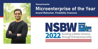 Anand Mahurkar, Founder & CEO, Findability Sciences is proud to announce the Small Business Administration (SBA) has named Findability Sciences the 2022 Microenterprise Business of the Year for Massachusetts.