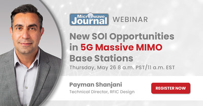 pSemi announces webinar on new SOI opportunities in 5G massive MIMO base stations. pSemi’s technical director of RFIC design, Payman Shanjani, will deliver the presentation on Thursday, May 26 at 8 a.m. PST/ 11 a.m. EST.