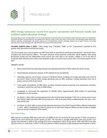 MEG Energy Q1 2022 Press Release (CNW Group/MEG Energy Corp.)