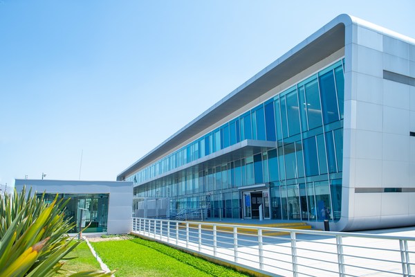Entrance of Equinix ST1 and ST2 IBX Data Centers in Santiago, Chile