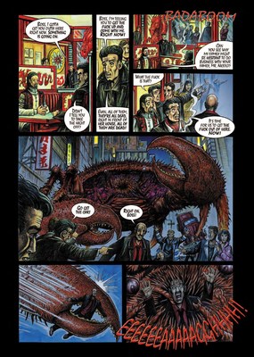 One of the pages from graphic novel created by Ferran Xalabarder of Westwind Comics, adapted from the Brian Evans, Mark Andrew Biltz, and Helen Marie Bousquet novel, "Horroscope."
