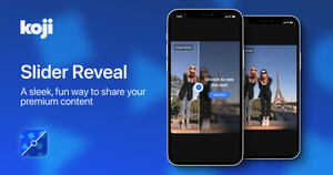Creator Economy Platform Koji Announces "Slider Reveal" App