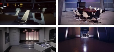 “Recreated 1:1 scale” USS Enterprise interiors as they appeared in the Star Trek episode: The Cage