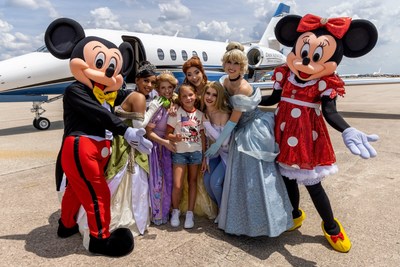 Ulliana arrives to a princess greeting at Orlando International Airport
