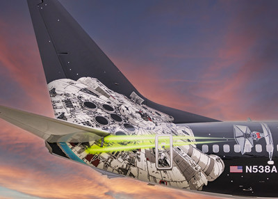Alaska Airlines launches new Star Wars-themed aircraft to celebrate adventures to ‘Star Wars: Galaxy’s Edge’ at Disneyland Resort.