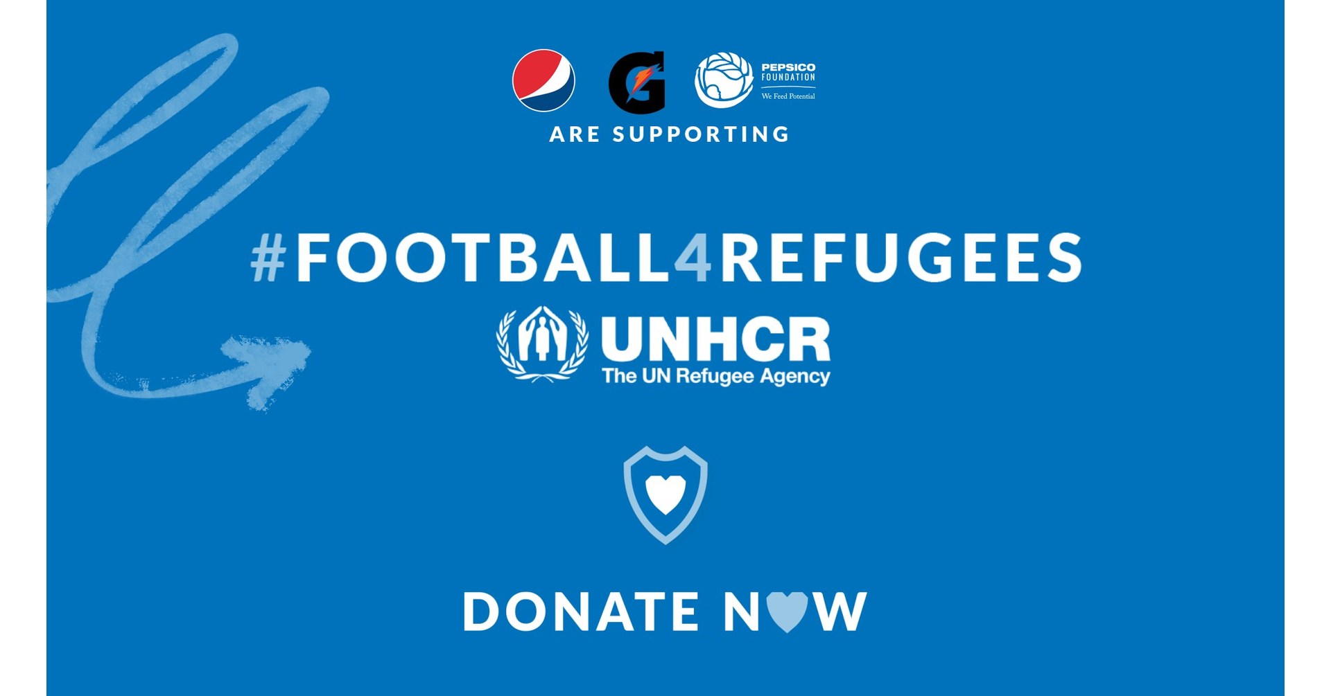 PEPSICO DOA US$ 1 MILH&Atilde;O PARA A #FOOTBALL4REFUGEES E LAN&Ccedil;A INICIATIVA SOCIAL LIDERADA PELA PEPSI&reg; E GATORADE&reg;