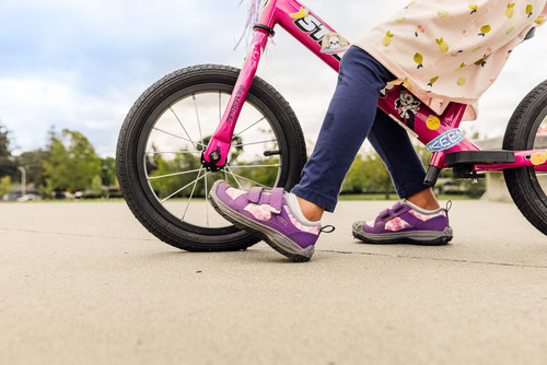 The Speed Hound is the perfect shoe for kids who are learning to ride a bike.
