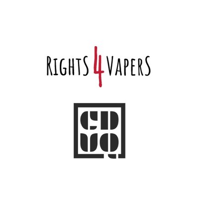 Logos Rights 4 Vapers et CDVQ (Groupe CNW/Rights 4 Vapers)