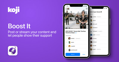 Boost It on the Koji App Store