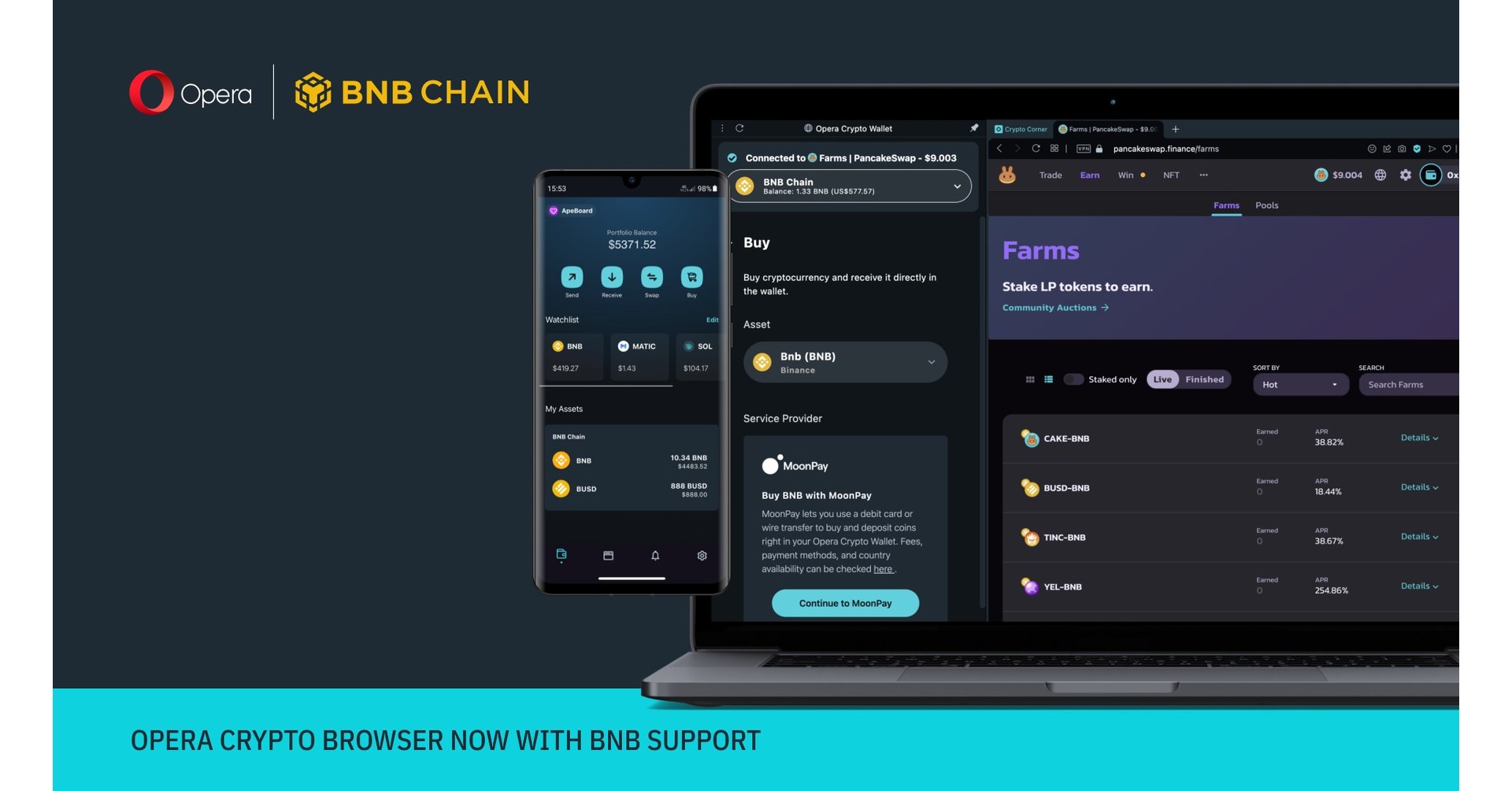 Opera Crypto Browser Integrates BNB Chain and Unlocks Access to Its  Ecosystem of dApps
