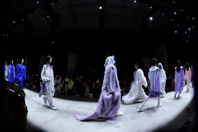 Photo shows the runway show of the A/W 2022 Shenzhen Fashion Week. (Shenzhen Garment Industry Association)