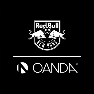 OANDA e New York Red Bulls - Anúncio de contrato de patrocínio na manga - Logotipo
