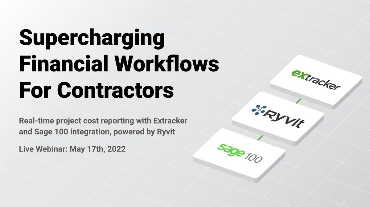 Extracker and Sage 100 Contractor Provide Instant Financial Transparency with New Integration - Vimarsana News