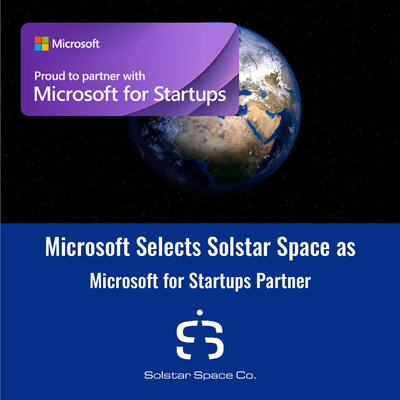 Solstar Space Company Selected as Microsoft for Startups Partner
