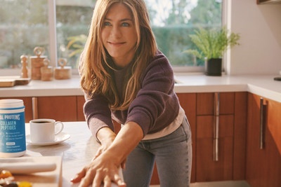 Vital Proteins “Every Moment is Vital'' Campaign Images featuring Chief Creative Office, Jennifer Aniston. Photo Credit: Cass Bird