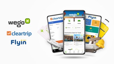 Wego, Cleartrip and Flyin (PRNewsfoto/Cleartrip,Wego)