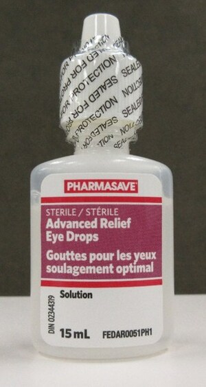 Advisory - One lot of Pharmasave Advanced Relief Eye Drops and Compliments Advanced Relief Eye Drops recalled because of a packaging error that may pose health risks