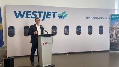 Chris Hedlin, WestJet, vice-président, Réseau et alliances (Groupe CNW/WESTJET, an Alberta Partnership)