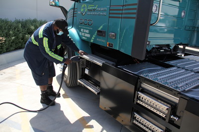 As part of the MSRC grant, VFS is working with QCD to fund the charging infrastructure for its Fontana facility by leasing two portable DCFS 50 KW chargers and eight permanent DCFS 180 KW charging stations.