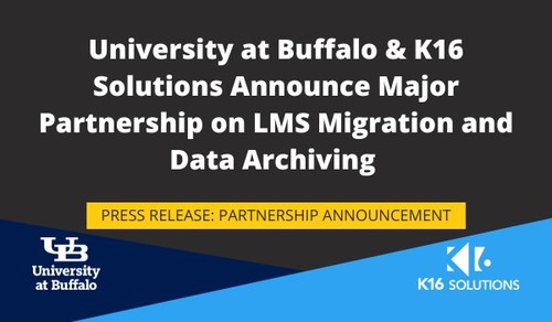 K16 Solutions and University at Buffalo Announce Major Partnership on LMS Migration and Data Archiving