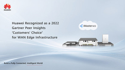 SD-WAN da Huawei reconhecido como a Escolha dos Clientes pelo Gartner Peer Insights de 2022 (PRNewsfoto/Huawei)