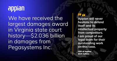 Appian brought the case to trial to ensure the protection of its proprietary intellectual property, including its trade secrets.