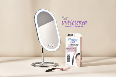 The Hydro Silk Unfiltered Beauty Mirror and The Hydro Silk® Dermaplaning Wand