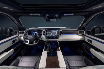 Interior de la Toyota Tundra Capstone 2022