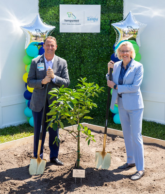 Tampa General Hospital President and CEO John Couris, along with Tampa Mayor Jane Castor, officially launch TampaWell Activated by Tampa General Hospital at the TGH Family Care Center Healthpark at 5802 N. 30th Street in Tampa on May 10, 2022. Ground was broken for a community garden in East Tampa to improve access to healthy food.