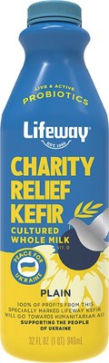 Lifeway Charity Relief Kefir to benefit Ukraine