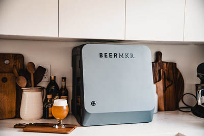 BEERMKR is the world's first counter-top beer brewing machine that is easy enough for anyone to use. It makes a 12-pack of delicious craft beer in less than a weeks time, and makes the perfect Father's day gift.