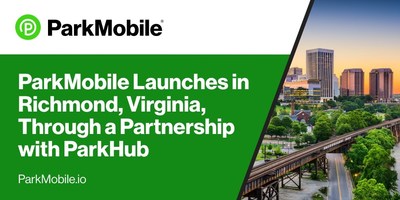 ParkMobile, the #1 parking app in North America, will be available at all existing on-street zones in Richmond, Virginia, through its partnership with leading B2B parking technology provider, ParkHub. The designation includes servicing over 2,600 parking spaces.