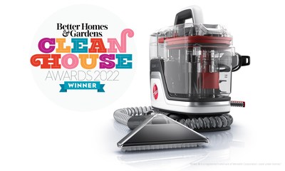 HOOVER CleanSlate has been awarded Best cleaner for pet messes by Better Homes & Gardens in the 2022 Clean House Awards.