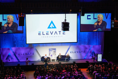 Sir Richard Branson speaks at TransPerfect’s ELEVATE conference in Amsterdam.